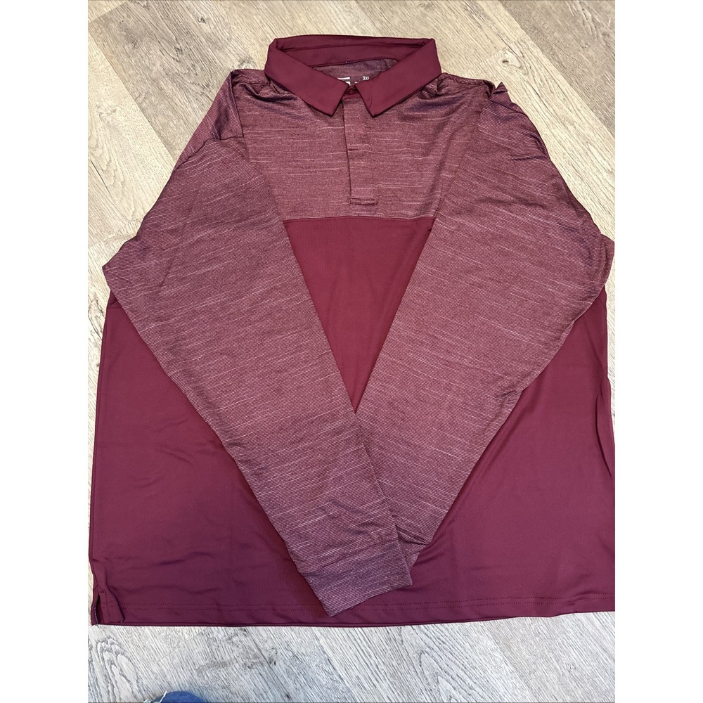 Three‎ Sixty Six Men's Size 3 Xl Long Sleeve Burgundy Shirt New